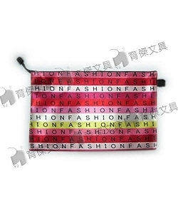 No.665 英文字體拉鍊袋 | 防水袋 A4